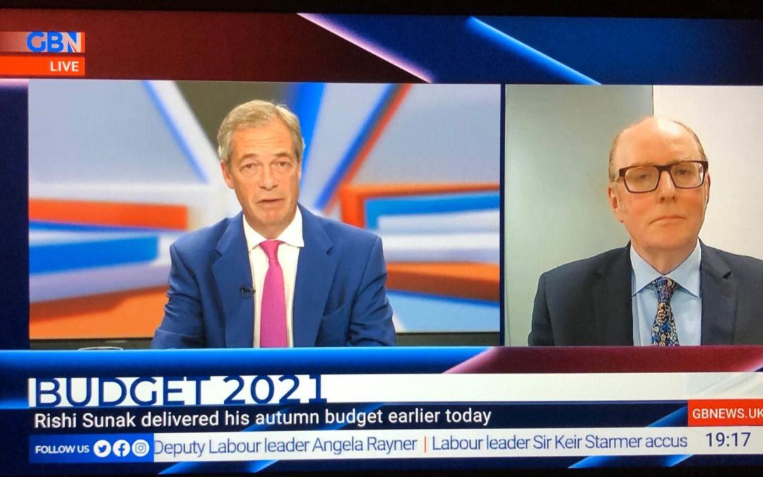 Interviewed live on The Nigel Farage show on GB News on the UK Budget